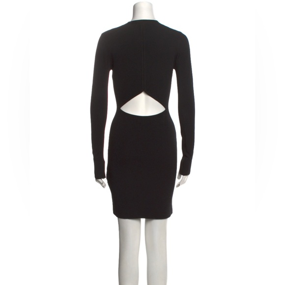 Rag & Bone long sleeve v-neck knit mini dress with back cut-out - Picture 2 of 11